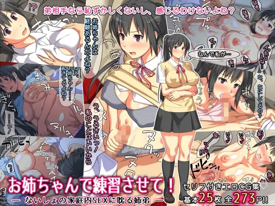Onee-Chan De Renshuu Sasete! -Naisho No Kateinai SEX Ni Fukeru Shitei- | 누나로 연습해줘! -은밀히 가정내 섹스에 빠져버린 남매-